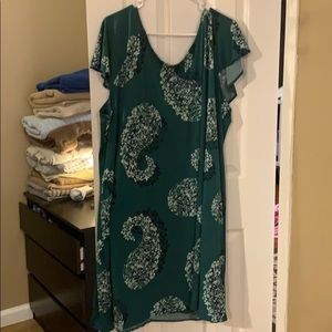 Maurices size 3 teal knee length dress